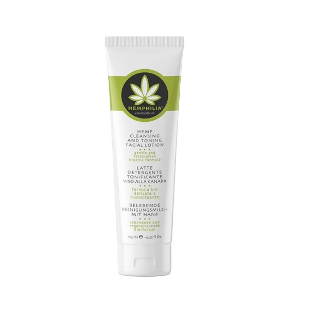 Tonic Facial de Curățare cu CBD – 125 ml | Hemphilia 1 Tub cremă de corp cu extract de cânepă.